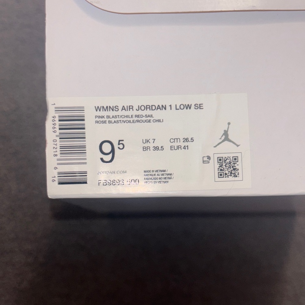 Jordan Women's Low SE in Pink Blast and Red